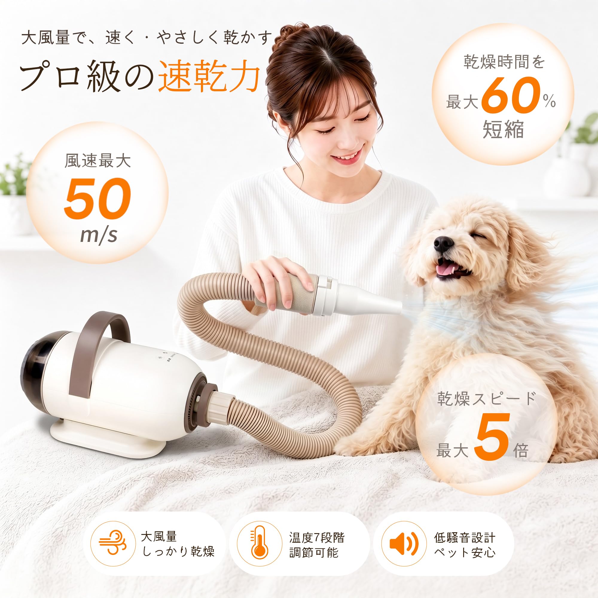 ペット用ドライヤー 本体 Amazon.co.jp: 【自宅トリミング】Tururu ball 犬 ドライヤー ペット用